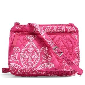 Vera Bradley Pink White Quilted Crossbody Bag